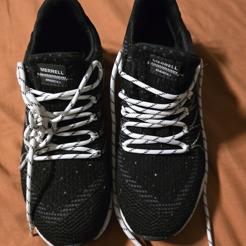 Merrell Women's Black and White Athletic Shoes